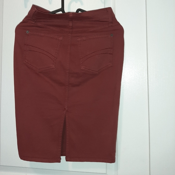 2/25 Midi skirt brown coloured jeans - Picture 2 of 4